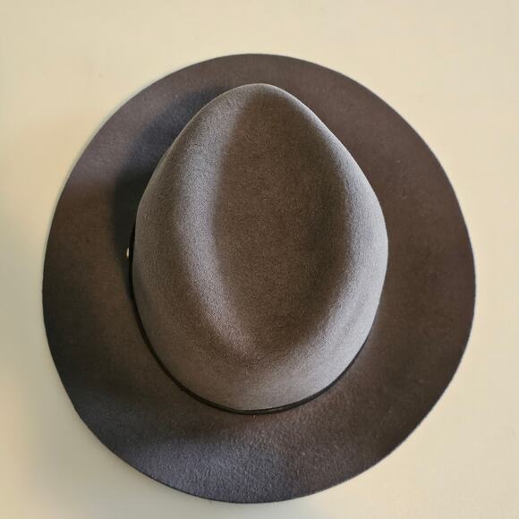 Rag & Bone Charcoal Gray Wool Fedora Hat Size Medium main image 5